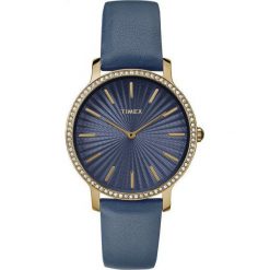 Zegarek Timex Damski TW2R51000 Metropolitan 34 Slim Gold granatowy. Niebieskie zegarki damskie Timex. Za 279,00 zł.