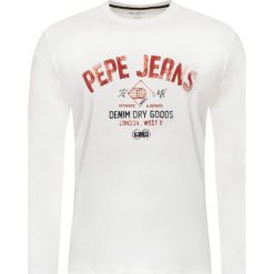 Sweter Pepe Jeans Janick PM506749. Niebieskie swetry męskie Pepe Jeans, m, bez wzorów, z bawełny, klasyczne, z klasycznym kołnierzykiem, bez kaptura. W wyprzedaży za 139,00 zł.