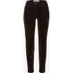 Spodnie "Spice" - Skinny fit - w kolorze khaki. Brązowe spodnie damskie BRAX. W wyprzedaży za 225,95 zł.