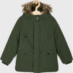 Tommy Hilfiger - Kurtka dziecięca 110-176 cm. Kurtki chłopięce TOMMY HILFIGER, bez wzorów, z poliesteru, długie, z kapturem. W wyprzedaży za 549,90 zł.