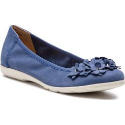 Baleriny CAPRICE - 9-22153-22 Jeans Nubuc 895. Niebieskie baleriny damskie Caprice, bez wzorów, z jeansu, klasyczne, bez obcasa, na płaskiej podeszwie. Za 239,90 zł.