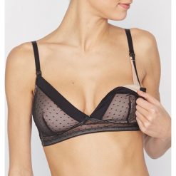 Biustonosz do karmienia. Czarne bez kategorii marki La Redoute Collections, w paski, z elastanu. Za 102,86 zł.