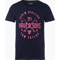 Tom Tailor Denim - T-shirt męski, niebieski. Niebieskie t-shirty męskie TOM TAILOR DENIM, s, z nadrukiem, z denimu, bez kołnierzyka. Za 59,95 zł.