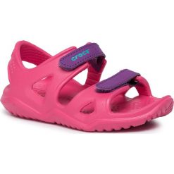 Sandały CROCS - Swiftwater River Sandal K 204988-60O Pink. Różowe sandały dziewczęce Crocs, z tworzywa sztucznego, bez zapięcia. Za 109,99 zł.