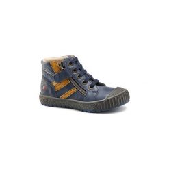 Buty Dziecko GBB RAMBOUTAN. Niebieskie trampki chłopięce GBB, bez wzorów, bez zapięcia. Za 272,30 zł.