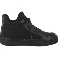 Sneakersy w kolorze czarnym. Szare sneakersy damskie marki Marco Tozzi. W wyprzedaży za 136,95 zł.