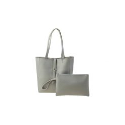 Shopper bag damskie: torebka damska gładka standardowa, shopper