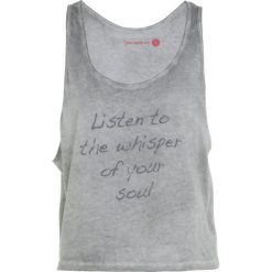 Yogasearcher LOTA Top stone. Szare topy damskie Yogasearcher, s, z bawełny. Za 209,00 zł.