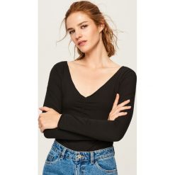 T-shirty damskie: Bawełniana koszulka - Czarny