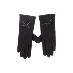 ACCCESSORIES 1W6-004-AW19. Czarne rękawiczki damskie ACCCESSORIES, bez wzorów, z materiału. Za 29,99 zł.