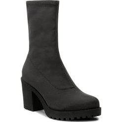 Botki VAGABOND - Grace 4228-039-18 Dk Grey. Szare botki damskie na obcasie marki Vagabond, z materiału. W wyprzedaży za 259,00 zł.