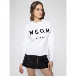 Bluza MSGM 2841MDM89 207299. Czarne bluzy damskie MSGM, l, bez wzorów, z bawełny, bez rękawów, bez kaptura. W wyprzedaży za 449,00 zł.