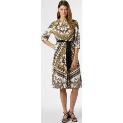 Comma - Sukienka damska, zielony. Zielone sukienki damskie comma, w paski, eleganckie, z kontrastowym kołnierzykiem, bez rękawów. Za 399,95 zł.