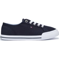 Tommy Hilfiger Essential Tenisówki Niebieski. Niebieskie trampki i tenisówki damskie TOMMY HILFIGER, bez wzorów, z materiału, bez zapięcia. Za 326,95 zł.