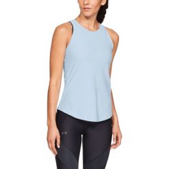 Under Armour Vanish Podkoszulek Niebieski. Niebieskie podkoszulki damskie Under Armour, xs, bez wzorów, z elastanu, bez kołnierzyka. Za 206,95 zł.