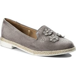 Espadryle JENNY FAIRY - TS4212-02 Szary. Szare espadryle damskie marki Jenny Fairy, z materiału, na obcasie. Za 69,99 zł.