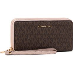 Duży Portfel Damski MICHAEL MICHAEL KORS - Jet Set 34S0GJ6W7B Brn/Sft Pink. Pomarańczowe portfele damskie MICHAEL Michael Kors, bez wzorów, ze skóry ekologicznej. Za 739,00 zł.