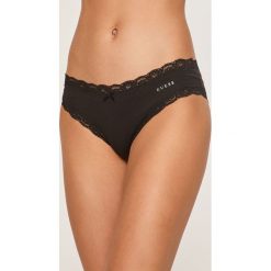 Guess Jeans - Figi. Czarne majtki damskie Guess Jeans, xl, z elastanu. Za 59,90 zł.