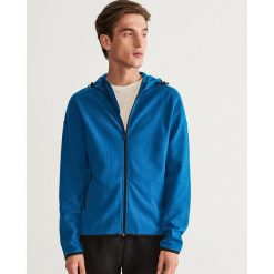 Bluza z kapturem - Turkusowy. Niebieskie bluzy męskie Reserved, s, bez wzorów, z kapturem, bez rękawów, z kapturem. Za 119,99 zł.