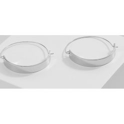 Kolczyki damskie: Rebecca Minkoff THICK AND THIN HOOP EARRINGS Kolczyki silvercoloured