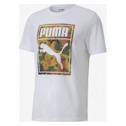 Puma Classics Koszulka Biały. Białe podkoszulki męskie Puma, l, z nadrukiem, z bawełny, z krótkim rękawem. Za 137,95 zł.