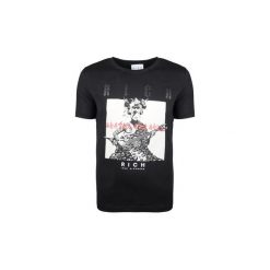 T-shirty z krótkim rękawem John Richmond HMP18060TS NA / Montell. Czarne t-shirty męskie John Richmond, s, bez wzorów, bez kołnierzyka, krótkie. Za 259,00 zł.
