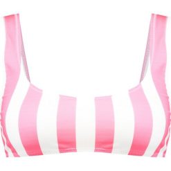 Stroje dwuczęściowe damskie: Solid & Striped THE ELLE Góra od bikini pop pink/cream