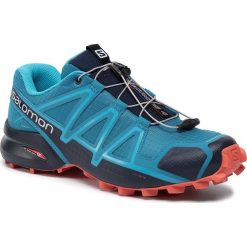 Buty SALOMON - Speedcross 4 407864 28 V0 Fjord Blue/Navy Blazer/Cherry Tomato. Niebieskie buty sportowe męskie Salomon, z materiału, do biegania. W wyprzedaży za 349,00 zł.