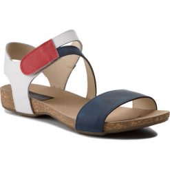 Sandały SERGIO BARDI - Altofonte SS127335418PF 118. Niebieskie klapki damskie Sergio Bardi, bez wzorów, ze skóry, bez obcasa. W wyprzedaży za 139,00 zł.