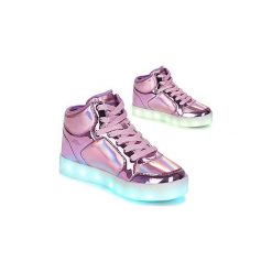 Buty Dziecko Skechers ENERGY LIGHTS. Różowe trampki dziewczęce Skechers, bez wzorów, bez zapięcia. Za 237,20 zł.