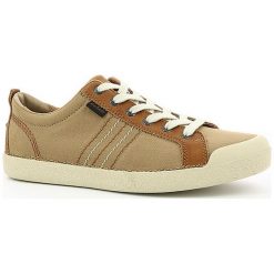 Sneakersy "Trident" w kolorze jasnobrązowym. Pomarańczowe trampki męskie Kickers, na sznurówki. W wyprzedaży za 184,95 zł.