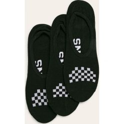 Vans - Stopki (3-pack). Czarne skarpetki damskie Vans, z nadrukiem, z elastanu. Za 59,90 zł.