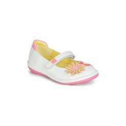 Baleriny Dziecko Agatha Ruiz de la Prada BUTTERFLY. Białe baleriny dziewczęce marki Agatha Ruiz de la Prada, bez wzorów, bez obcasa. Za 319,00 zł.