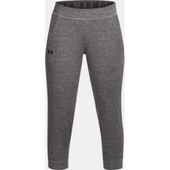 Spodnie dresowe damskie: Under Armour Spodnie damskie Featherweight Fleece Crop szare r. M (1309708-020)