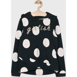 Name it - Bluza dziecięca 122-164 cm. Niebieskie bluzy dziewczęce marki Name it, bez wzorów, z elastanu, bez rękawów, z kapturem. Za 119,90 zł.