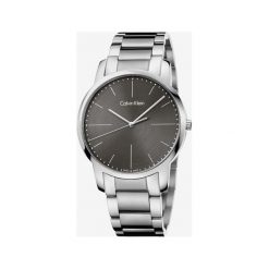 Calvin Klein City Zegarek Szary Srebrny. Szare zegarki męskie Calvin Klein, srebrne. Za 1205,95 zł.