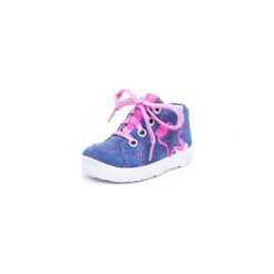 Superfit Girls Półbuty Starlight water kombi (średnie) - niebieski - Gr.Moda (2 - 6 lat). Niebieskie buciki niemowlęce marki Superfit, ze skóry, na sznurówki. Za 219,00 zł.