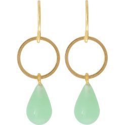 Kolczyki damskie: TomShot Kolczyki goldcoloured/jade