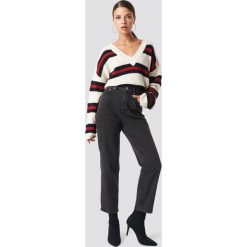 Cheap Monday Jeansy Donna Friday - Grey. Szare spodnie damskie z wysokim stanem marki Cheap Monday, z jeansu, z podwyższonym stanem. Za 202,95 zł.