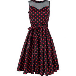 Dolly and Dotty Elizabeth Swing Dress Sukienka czarny/czerwony. Czarne sukienki na komunię marki Dolly and Dotty, xxl, w grochy, z dekoltem na plecach, oversize. Za 244,90 zł.