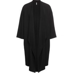 Kardigany damskie: Kardigan z dzianiny dresowej bonprix czarny