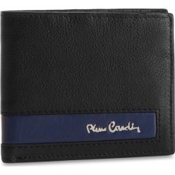 Duży Portfel Męski PIERRE CARDIN - TILAK26 8824 Black/Blue. Czarne portfele męskie marki Pierre Cardin, bez wzorów, ze skóry. Za 99,00 zł.