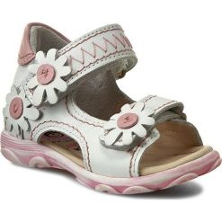 Sandały LASOCKI KIDS - CI12-2468-06 Biały/Różowy. Białe sandały dziewczęce Lasocki Kids, ze skóry, bez zapięcia. W wyprzedaży za 39,99 zł.