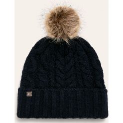 Lauren Ralph Lauren - Czapka. Niebieskie czapki damskie Lauren Ralph Lauren, bez wzorów, z poliesteru. W wyprzedaży za 219,90 zł.