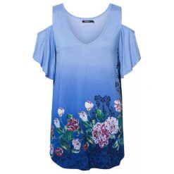 Desigual Koszulka Bez Rękawów Damska Ts Berth S Niebieska. Niebieskie koszulki damskie marki Desigual, s, bez wzorów, bez kołnierzyka. Za 229,00 zł.