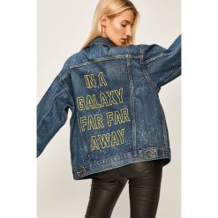 Levi's - Kurtka jeansowa x Star Wars. Niebieskie kurtki damskie Levi's®, s, z motywem z bajki, z bawełny, retro, krótkie, bez kaptura. Za 499,90 zł.