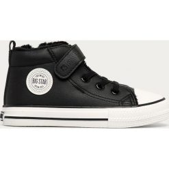 Big Star - Trampki dziecięce. Czarne trampki dziewczęce BIG STAR, bez wzorów, z gumy, bez zapięcia. Za 159,90 zł.