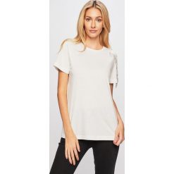 Pinko - T-shirt. Białe t-shirty damskie Pinko, s, bez wzorów, z bawełny, z okrągłym kołnierzem. W wyprzedaży za 349,90 zł.