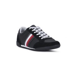 Buty Tommy Hilfiger 990 CORPORATE MIX. Czarne trampki męskie TOMMY HILFIGER, bez wzorów, bez zapięcia. Za 330,51 zł.
