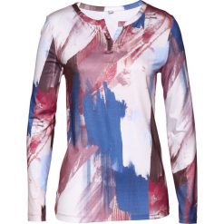 Shirt bonprix czerwony klonowy z nadrukiem. Białe koszulki damskie bonprix, z nadrukiem, bez kołnierzyka. Za 69,99 zł.